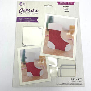 Crafter Companion Gemini Christmas Papercraft Die Create-A-Card Stocking Holiday